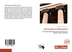 Bookcover of University of Education