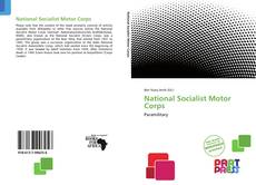 National Socialist Motor Corps kitap kapağı