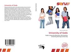 Bookcover of University of Gedo