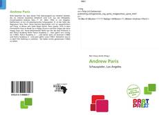 Capa do livro de Andrew Paris 