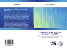 Capa do livro de Championnat de Malte de Football 1920-1921 