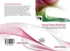 Couverture de I Army Corps (Germany)