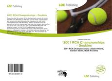 Portada del libro de 2001 RCA Championships – Doubles