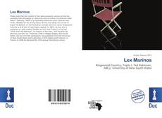 Bookcover of Lex Marinos