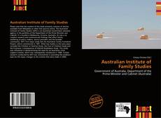 Portada del libro de Australian Institute of Family Studies