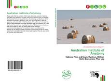 Copertina di Australian Institute of Anatomy