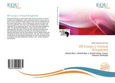 III Corps ( United Kingdom)的封面