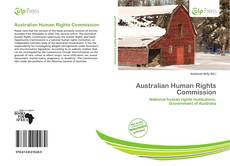 Bookcover of Australian Human Rights Commission