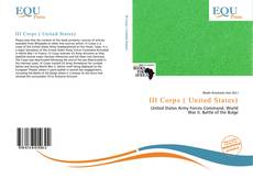 III Corps ( United States)的封面