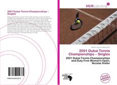 Capa do livro de 2001 Dubai Tennis Championships – Singles 