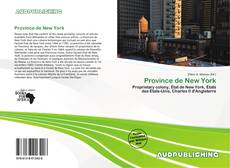 Portada del libro de Province de New York