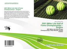 Portada del libro de 2001 Miller Lite Hall of Fame Championships – Singles