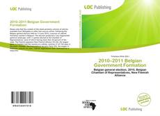 Bookcover of 2010–2011 Belgian Government Formation