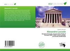 Buchcover von Alexandre Lacoste