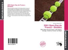 Buchcover von 2001 Open Gaz de France – Doubles