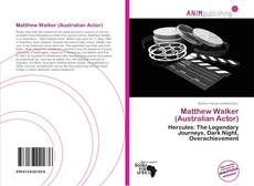 Couverture de Matthew Walker (Australian Actor)