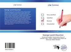 Capa do livro de George Lynch-Staunton 