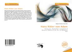 Bookcover of Hans Ritter von Adam