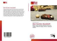 Capa do livro de Don Gordon (baseball) 