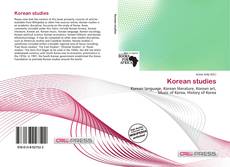 Couverture de Korean studies