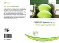 Bookcover of 2000 RCA Championships