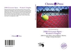 Buchcover von 2000 Ericsson Open – Women's Singles