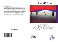 Portada del libro de Donald Oliver