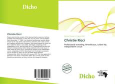 Portada del libro de Christie Ricci