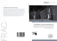 Copertina di Élisabeth de Saxe-Altenbourg