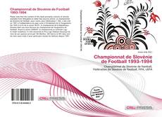 Championnat de Slovénie de Football 1993-1994 kitap kapağı