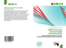 Copertina di APW Universal Heavyweight Championship