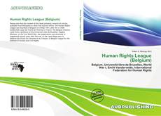 Portada del libro de Human Rights League (Belgium)