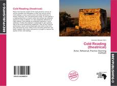 Buchcover von Cold Reading (theatrical)