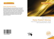 Hans-Rudolf Rösing kitap kapağı