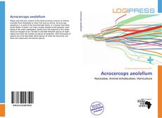 Couverture de Acrocercops aeolellum