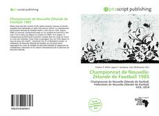 Championnat de Nouvelle-Zélande de Football 1985的封面