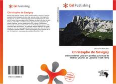Bookcover of Christophe de Savigny