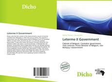Buchcover von Leterme II Government