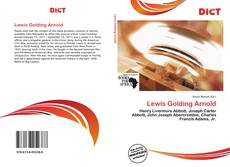 Bookcover of Lewis Golding Arnold