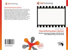 Buchcover von David Richardson (Actor)