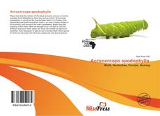 Couverture de Acrocercops spodophylla 