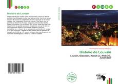 Portada del libro de Histoire de Louvain