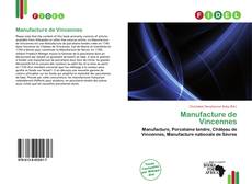 Portada del libro de Manufacture de Vincennes