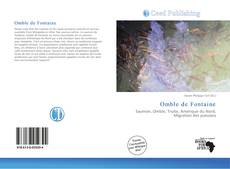 Couverture de Omble de Fontaine
