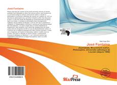 Buchcover von José Fontaine