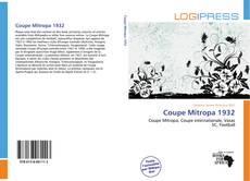 Copertina di Coupe Mitropa 1932
