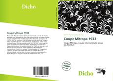 Portada del libro de Coupe Mitropa 1933