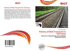 Bookcover of History of Rail Transport in Germany