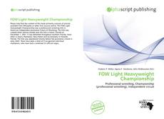 Couverture de FOW Light Heavyweight Championship