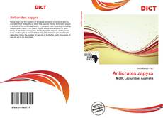 Copertina di Anticrates zapyra